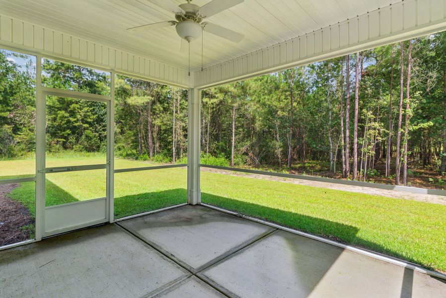 Exterior details and patio area of a home in NorthShore on the St. Marys River, Kingsland (Image 22).