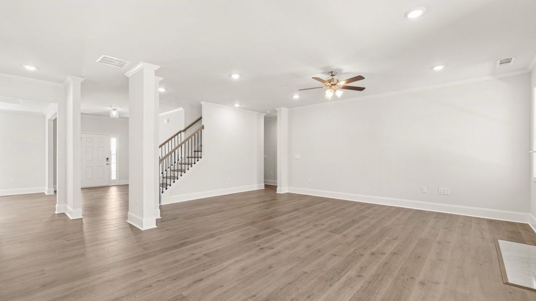 Representative unfurnished interior of a home built from the Lynnbrook by D.R. Horton in Thalley Creek Estates, Cumming (Image 20).