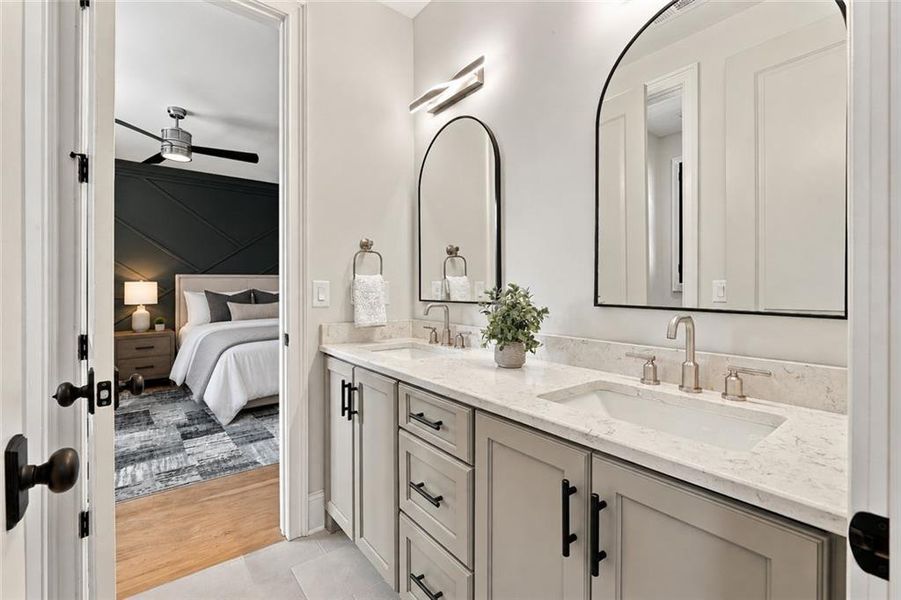 Furnished interior view inside a new home in , Newnan (Image 46).