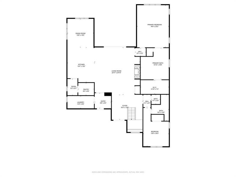 2D floor plan layout of this home in , Dallas, TX (Image 5).