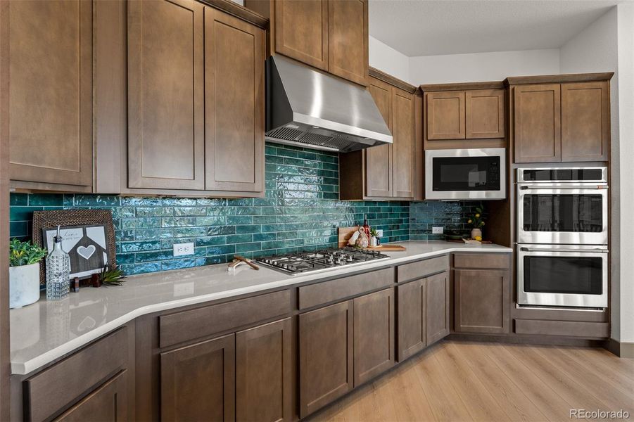 Furnished interior view inside a new home in Revel Crossing at Wolf Ranch - The Panorama Collection, Colorado Springs (Image 29).