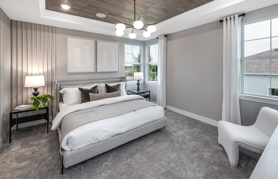 Furnished interior view inside a new home in Avondale at Avenir, Palm Beach Gardens (Image 18).