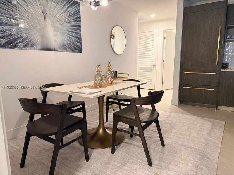 Furnished interior view inside a new home in , Miami (Image 7). Furnished interior view inside a new home in , Miami (Image 7).