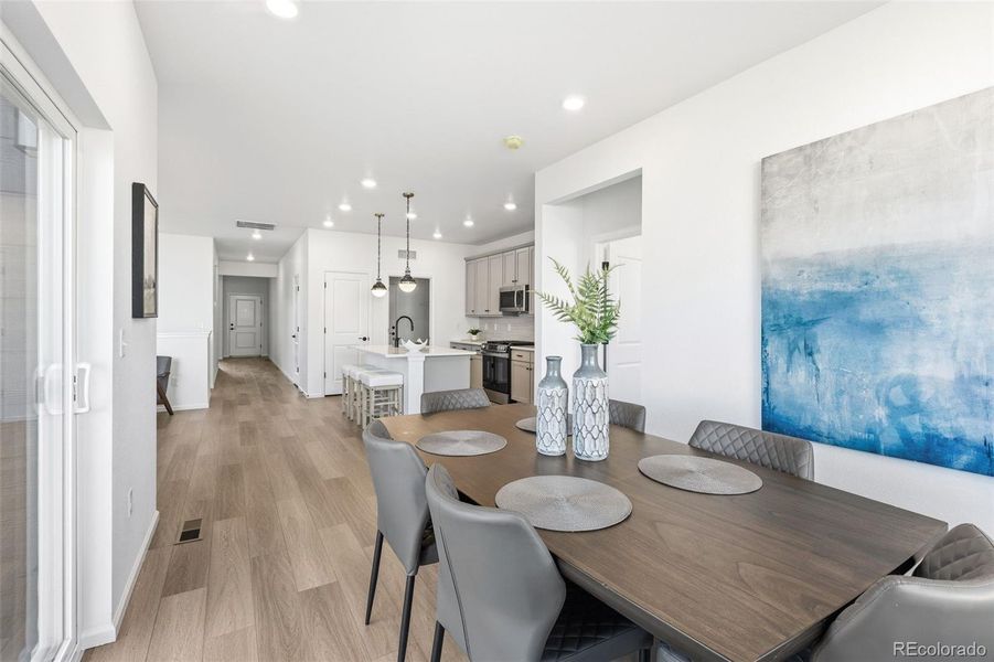 Furnished interior view inside a new home in The Cottages Collection at Ridgeline Vista, Brighton (Image 5).