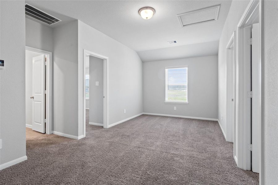 This Loft is spacious and provides plenty of natural lighting with the large window. Perfectly suited as a media lounge or a dedicated game room for unforgettable hosting.