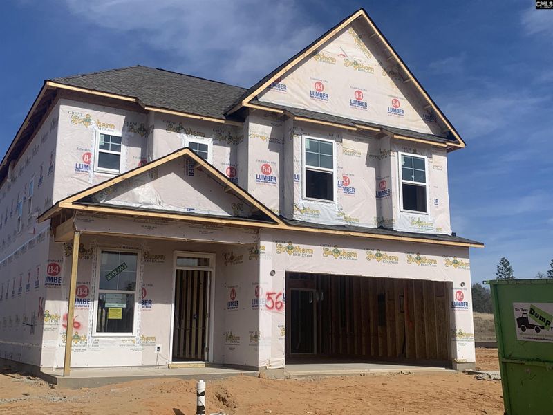 In-progress construction of a new home in Peachtree Hills, Lexington, SC (Image 25).