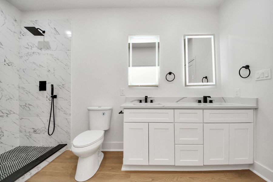 Furnished interior view inside a new home in , Houston (Image 35).