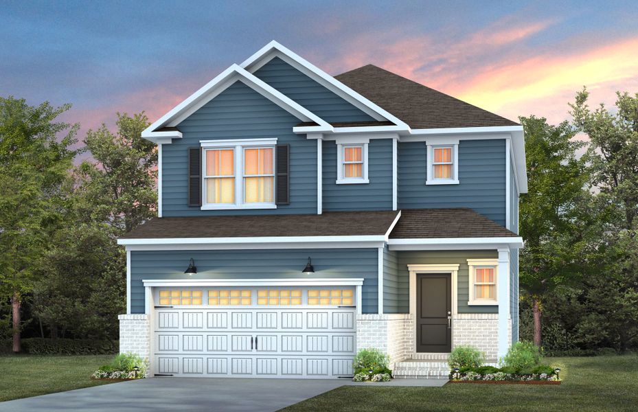Representative exterior photo of a completed home built from the Murray by Pulte Homes in Cambria, Garner, NC (Image 2). Representative exterior photo of a completed home built from the Murray by Pulte Homes in Cambria, Garner, NC (Image 2).