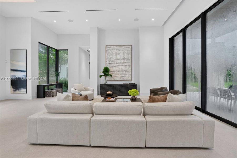 Furnished interior view inside a new home in , Miami (Image 9).