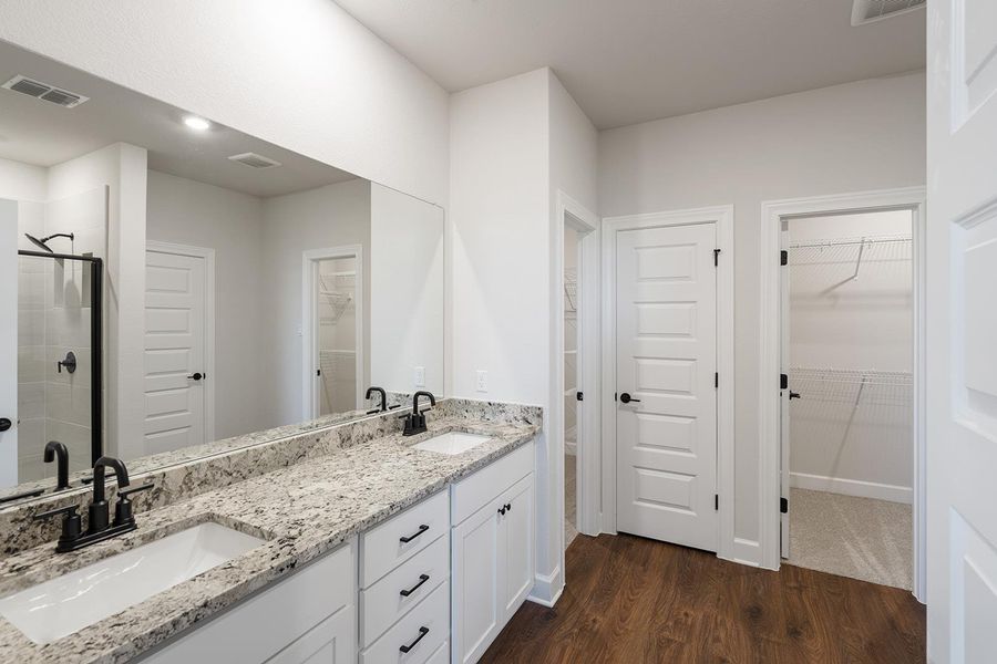 Furnished interior view inside a new home in Canyon Ranch, Jarrell (Image 3). Furnished interior view inside a new home in Canyon Ranch, Jarrell (Image 3).