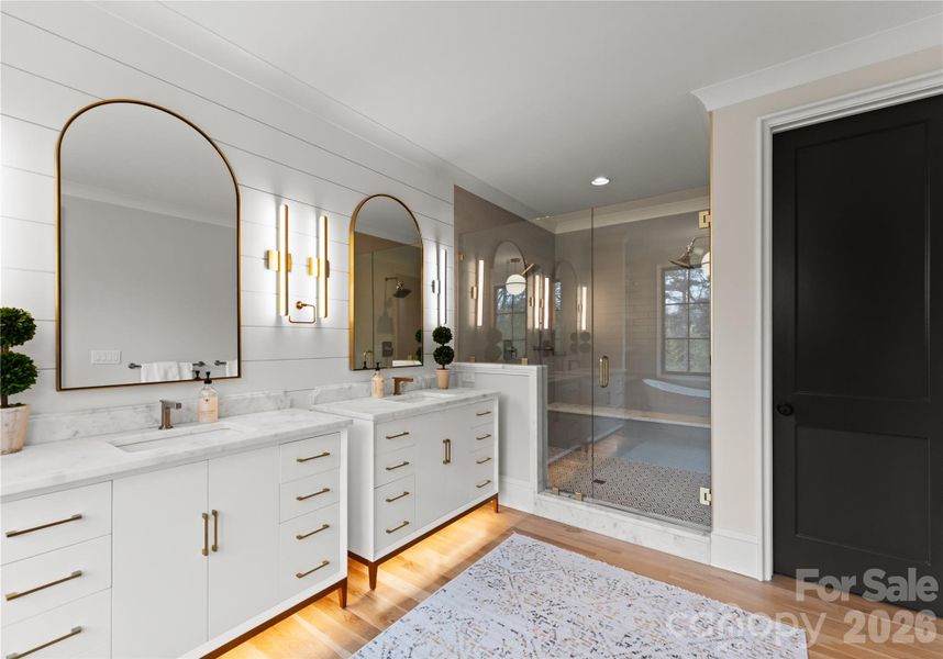 Furnished interior view inside a new home in , Charlotte (Image 5).