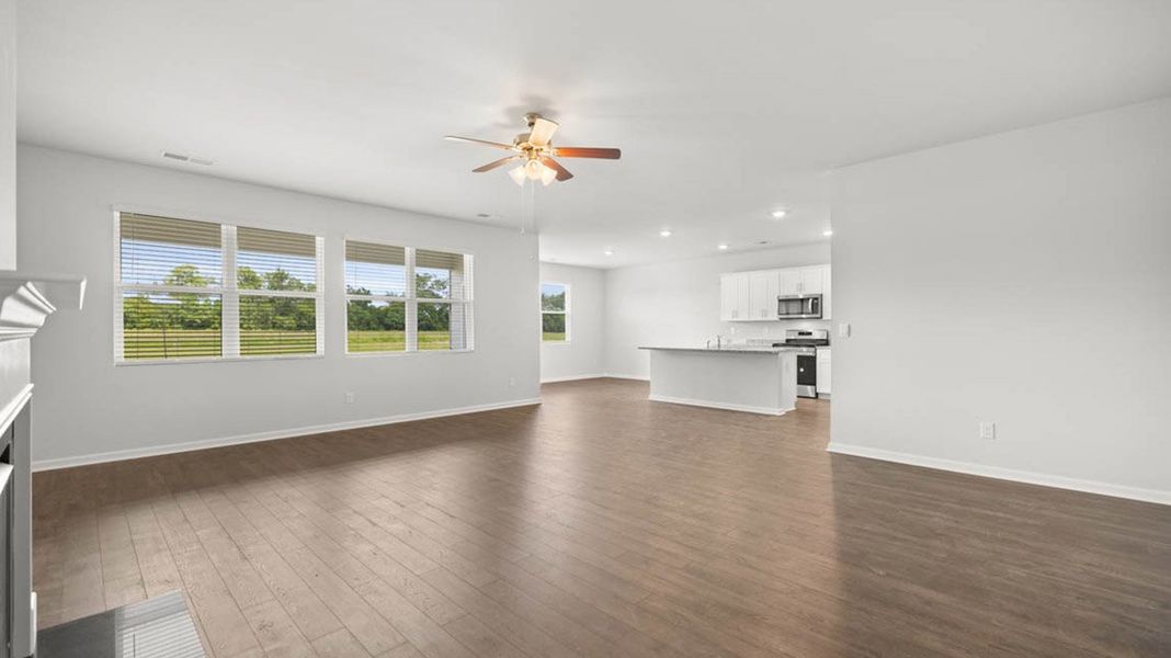 Representative unfurnished interior of a home built from the Denton by D.R. Horton in Chukker Creek Landing, Aiken (Image 16).