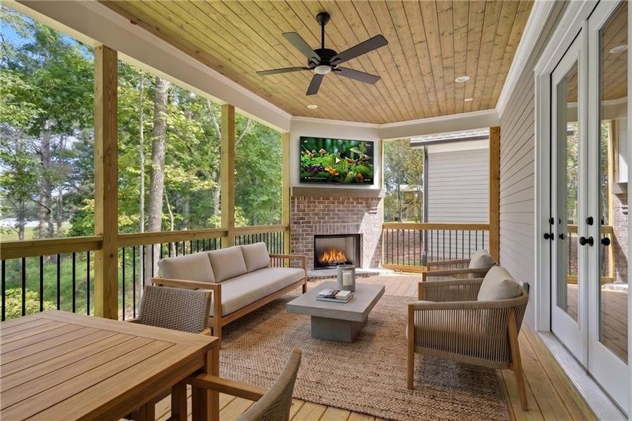 Exterior details and patio area of a home in , Canton (Image 3). Exterior details and patio area of a home in , Canton (Image 3).