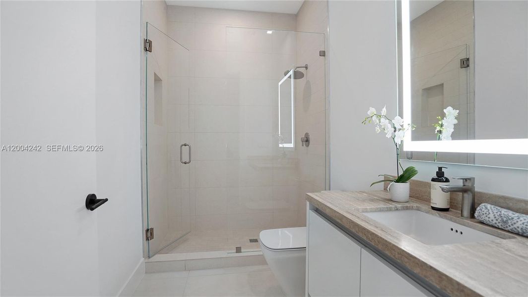 Furnished interior view inside a new home in , Miami (Image 15).