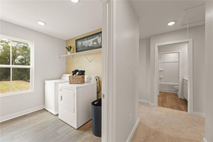 Furnished interior view inside a new home in Oak Grove Glen, Snellville (Image 12).