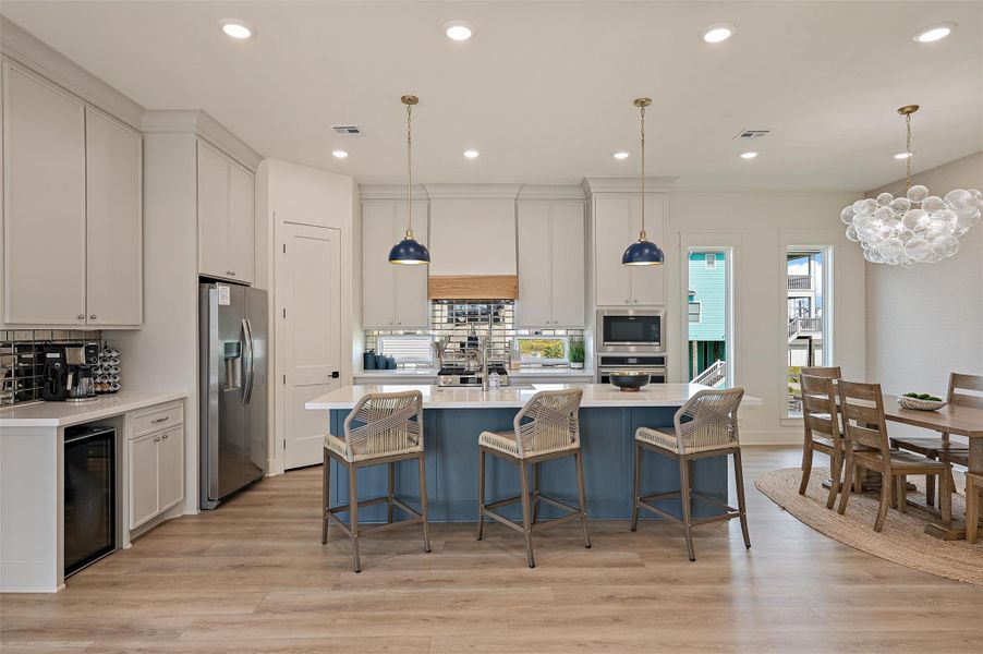 Furnished interior view inside a new home in , Crystal Beach (Image 7).