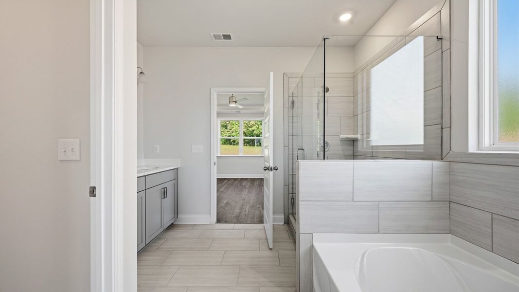 Furnished interior view inside a new home in Heritage Pointe, Senoia (Image 12).
