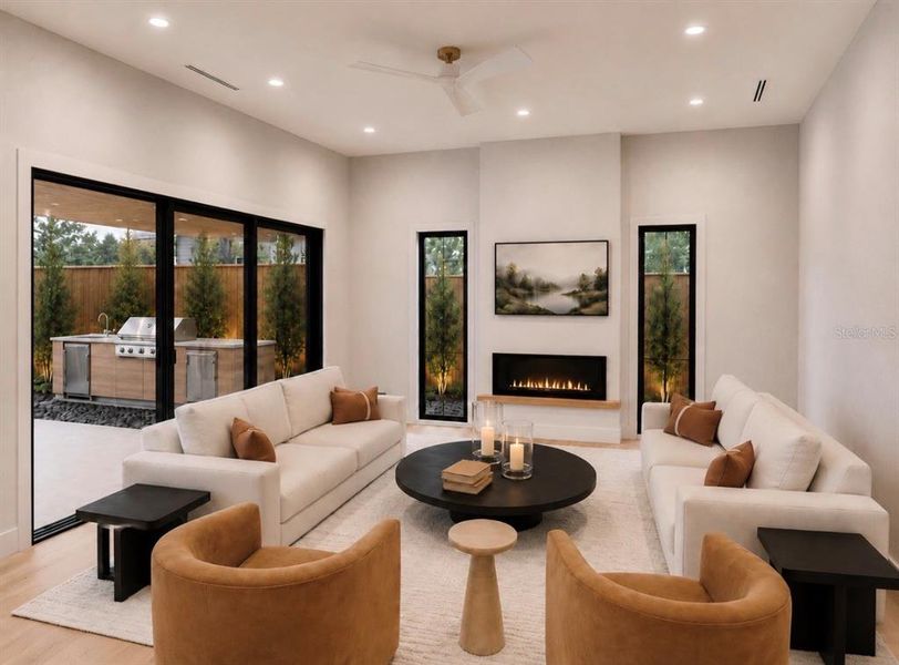 Furnished interior view inside a new home in , Winter Park (Image 4).