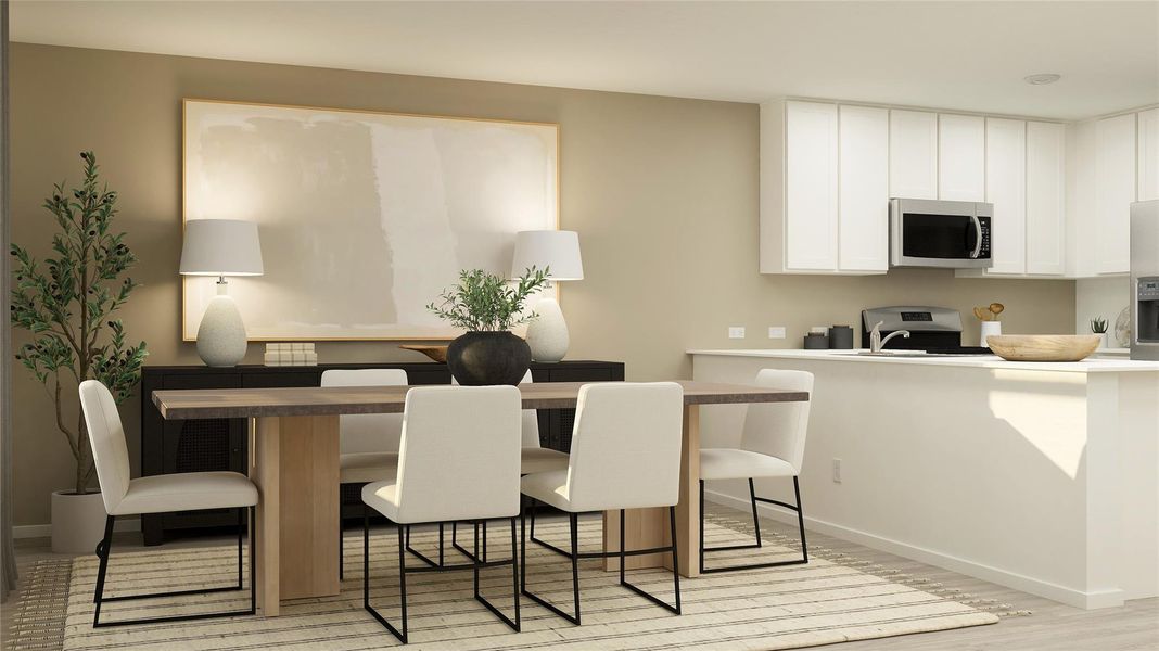 Furnished interior view inside a new home in Synova, Crosby (Image 12).
