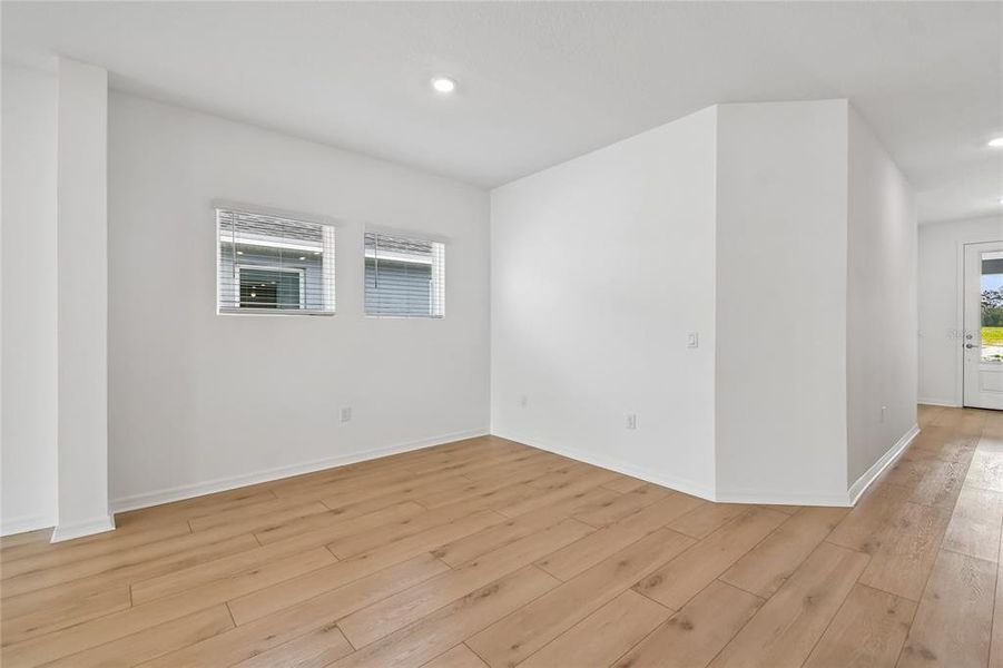 Spacious, unfurnished interior of a new home in Oakfield at Mount Dora Cottage Series, Mount Dora (Image 24). Spacious, unfurnished interior of a new home in Oakfield at Mount Dora Cottage Series, Mount Dora (Image 24).