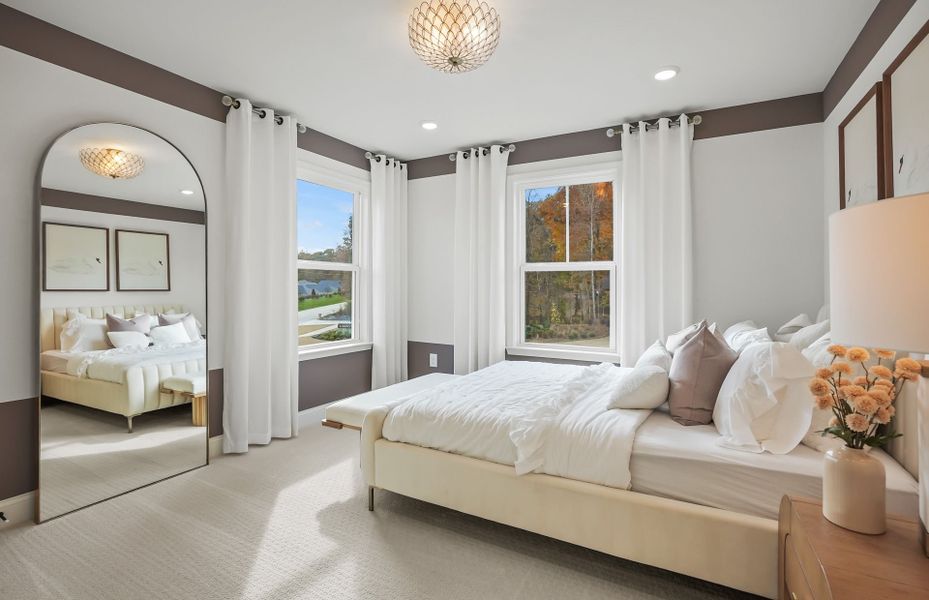 Furnished interior view inside a new home in Elmbrook, Indian Trail (Image 12). Furnished interior view inside a new home in Elmbrook, Indian Trail (Image 12).