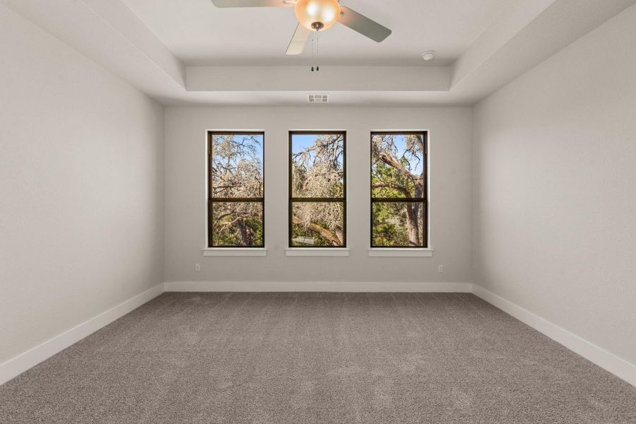 Primary Bedroom with tray ceiling - Representative Photo