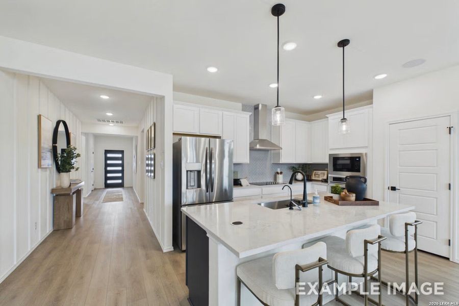 Furnished interior view inside a new home in Morgan Meadows, San Antonio (Image 12).