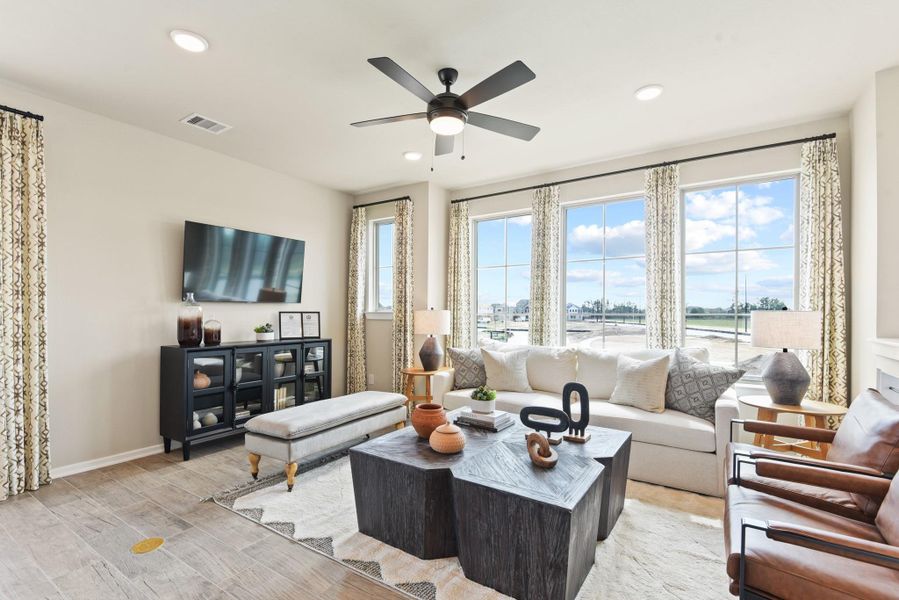 Furnished interior view inside a new home in The Groves, Humble (Image 15). Furnished interior view inside a new home in The Groves, Humble (Image 15).