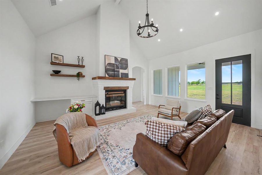 Furnished interior view inside a new home in , Celeste (Image 16).
