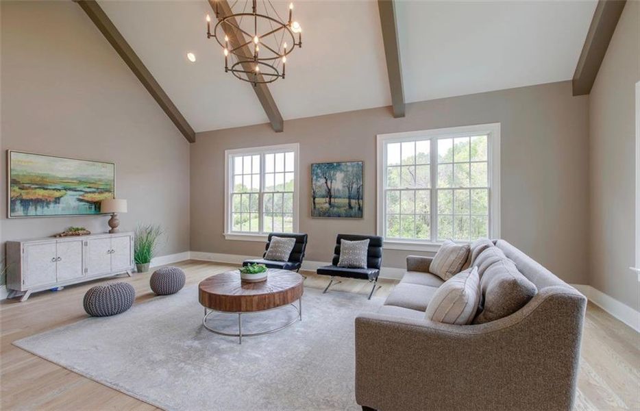 Furnished interior view inside a new home in , Canton (Image 8).