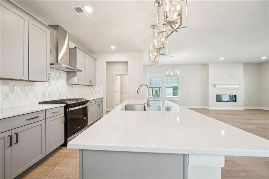 Furnished interior view inside a new home in Hemingway - Cottage Series, Cumming (Image 10). Furnished interior view inside a new home in Hemingway - Cottage Series, Cumming (Image 10).