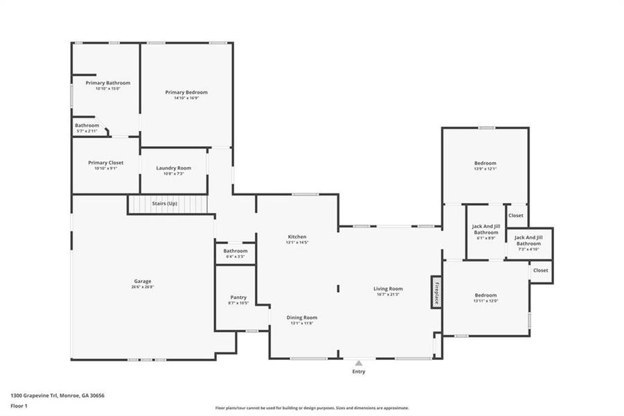 2D floor plan layout of this home in , Monroe, GA (Image 5).