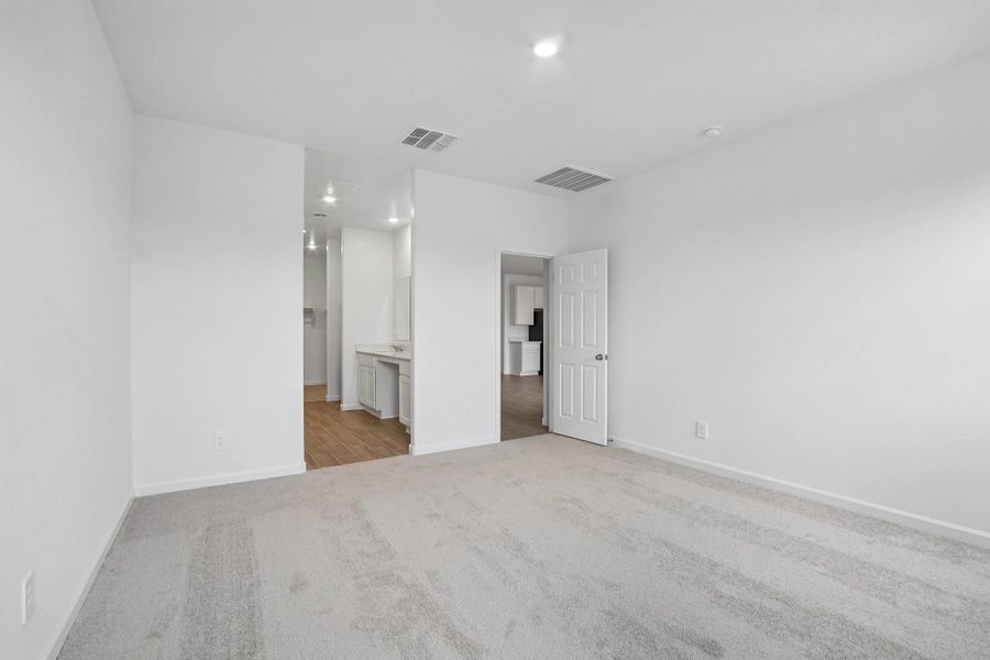 Primary suite. Representative images and renderings are for illustrative purposes. Actual structural options and design finishes of home may vary. Primary suite. Representative images and renderings are for illustrative purposes. Actual structural options and design finishes of home may vary.