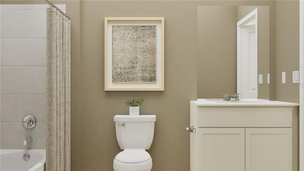 Furnished interior view inside a new home in , Davenport (Image 10).