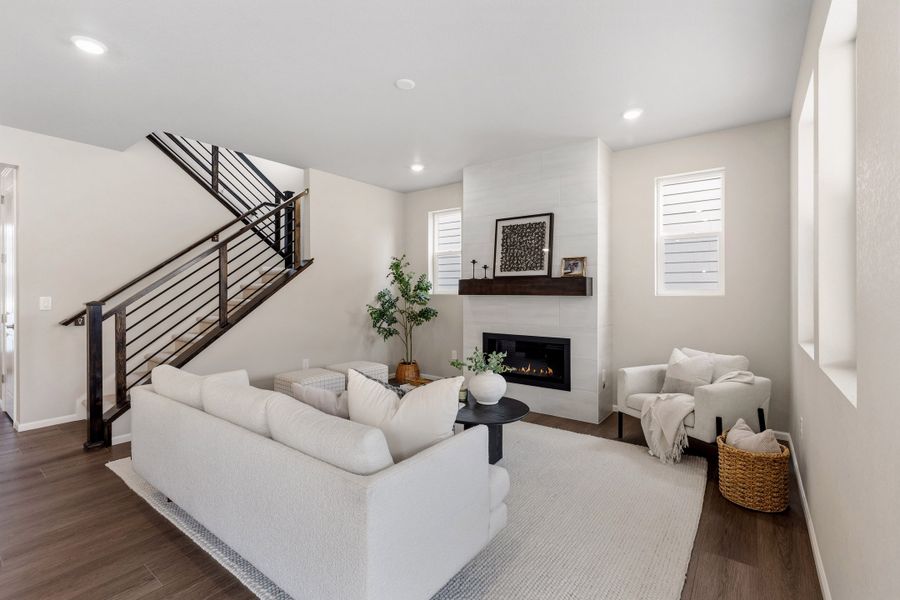 Furnished interior view inside a new home in The Manors Collection at Golden Overlook, Golden (Image 10).