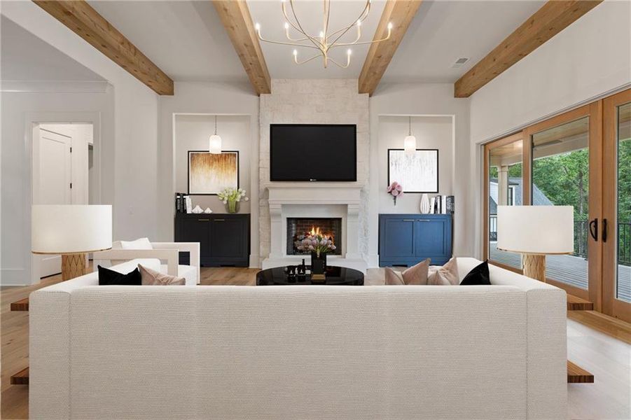 Furnished interior view inside a new home in , Ball Ground (Image 5). Furnished interior view inside a new home in , Ball Ground (Image 5).