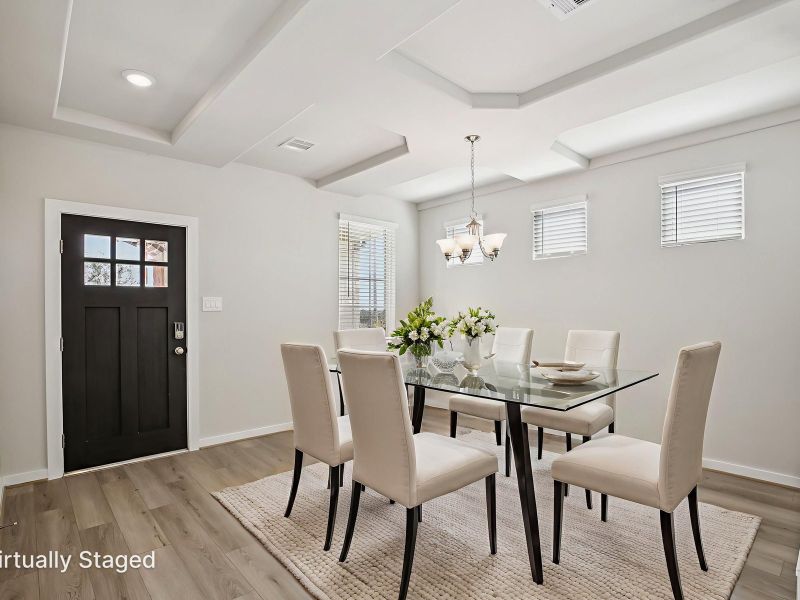 Furnished interior view inside a new home in Sundance Cove - Premier Series, Crosby (Image 13).