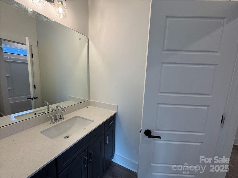 Upstairs bath in secondary bedroom