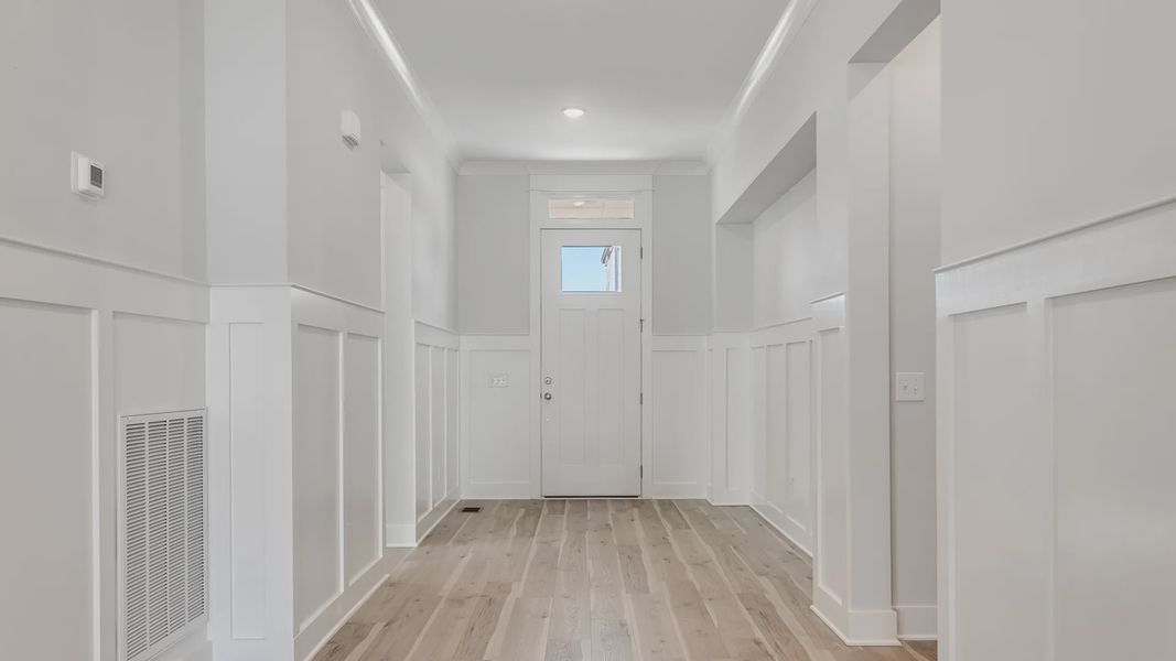Gorgeous white painted and trimmed interior