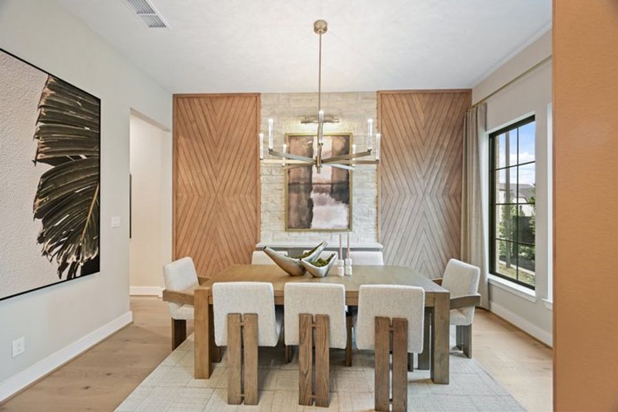 Furnished interior view inside a new home in Wildtree 70', Montgomery (Image 45).