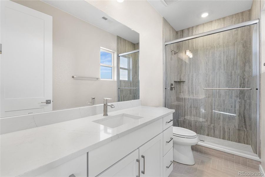 Furnished interior view inside a new home in Portrait at The Canyons, Castle Pines (Image 18).