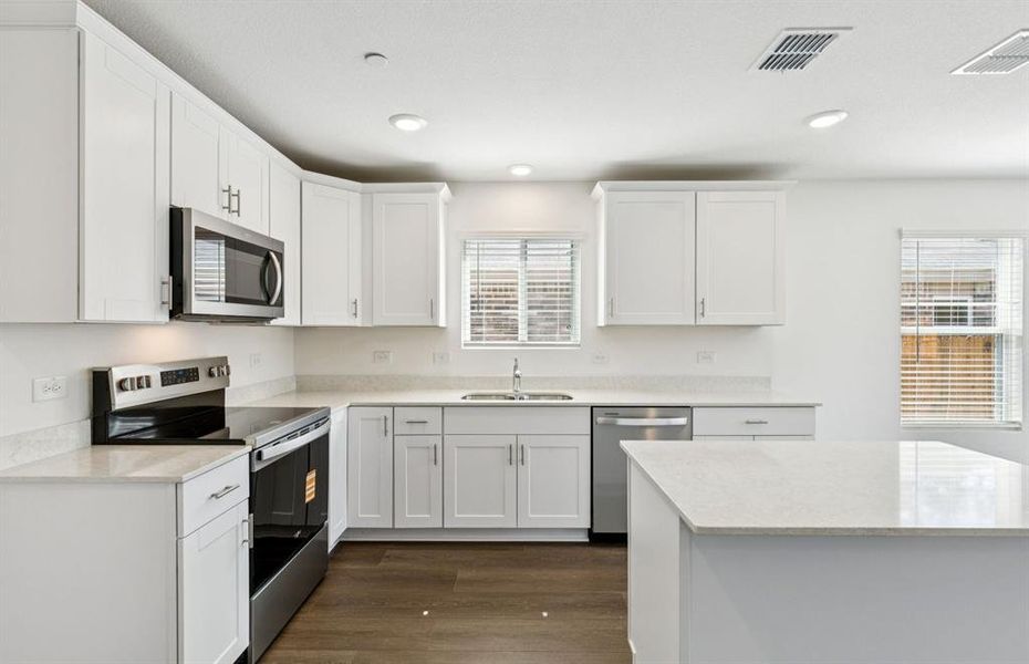 Abundant cabinet space in kitchen Abundant cabinet space in kitchen