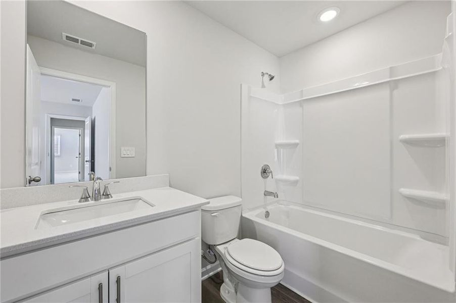 Furnished interior view inside a new home in The Oaks at Dawson, Dawsonville (Image 7). Furnished interior view inside a new home in The Oaks at Dawson, Dawsonville (Image 7).