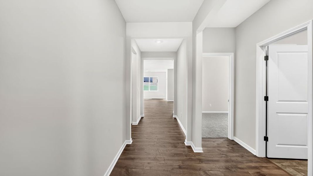 Representative unfurnished interior of a home built from the Aria by D.R. Horton in Rocky River Ridge, Anderson (Image 14).