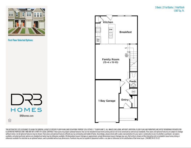 2D floor plan layout of this home in Clayton Crossing, Arden, NC (Image 5).