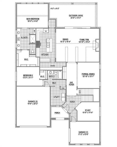 1st Level Floor Plan