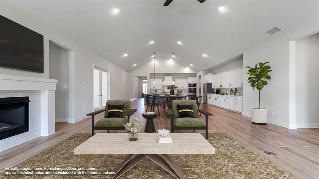 Furnished interior view inside a new home in Somerset Park 80', Rockwall (Image 10). Furnished interior view inside a new home in Somerset Park 80', Rockwall (Image 10).