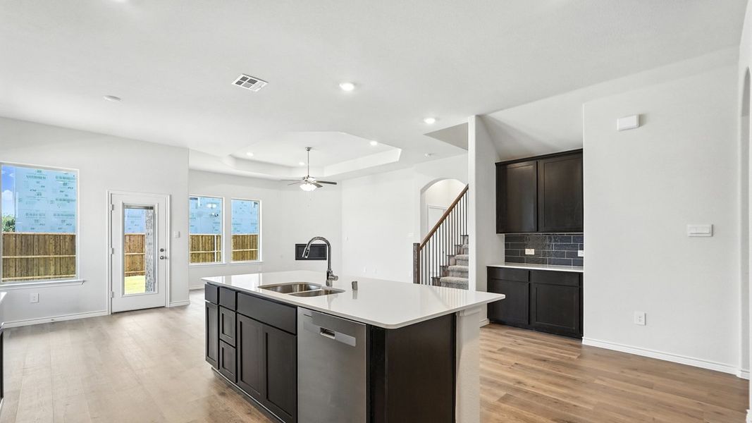 Representative furnished interior of a home built from the Ivery by D.R. Horton in Madera, Royse City (Image 4).