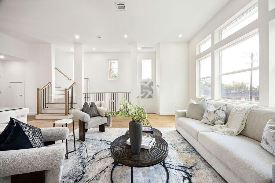 Furnished interior view inside a new home in , Houston (Image 5).