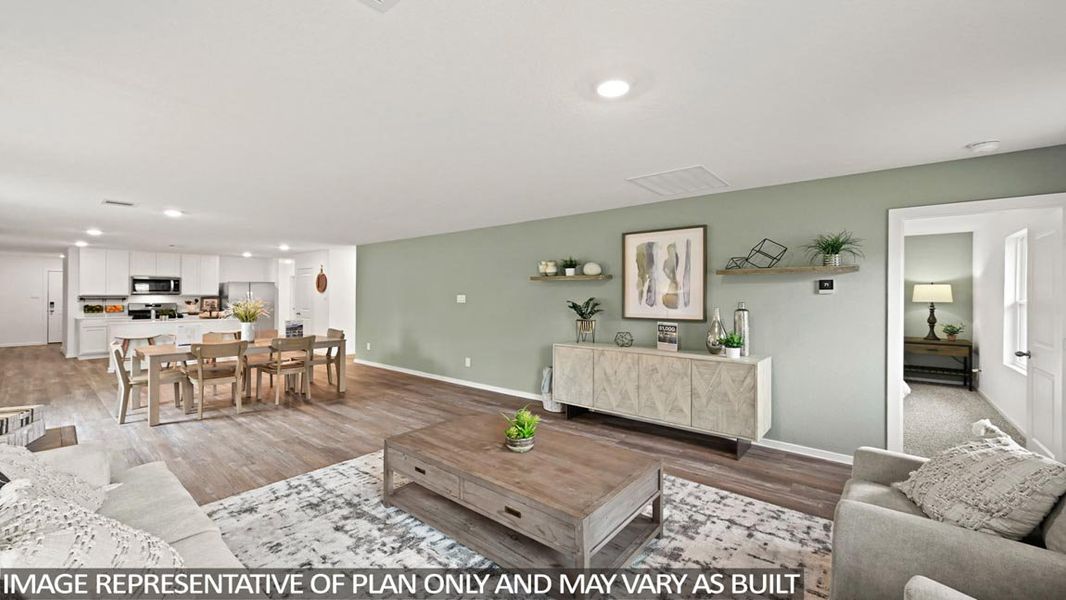 Furnished interior view inside a new home in Lexington Heights, Willis (Image 9).